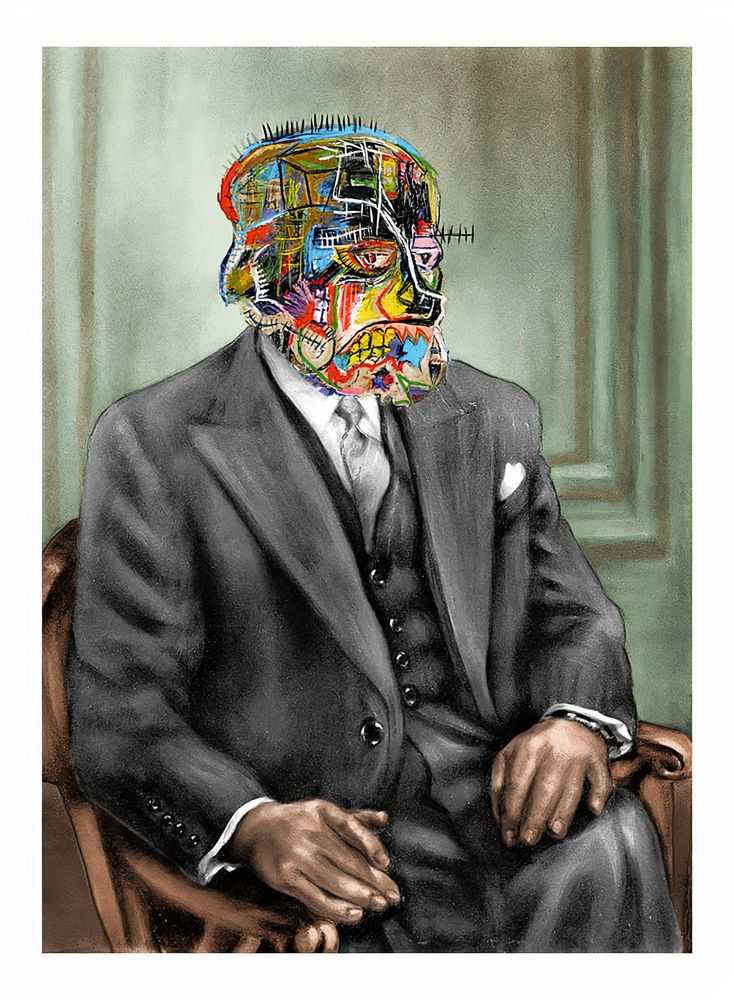 Mr. Brainwash, ‘BasquiART’, 06-05-2021, Print, 15-Color Screen Print on archival paper with deckled edges, Self-released, Numbered