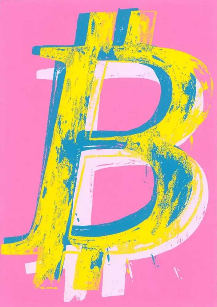Mr. Brainwash, ‘Bitcoin (Pink)’, 2022, Print, Silkscreen on Paper, null, Numbered