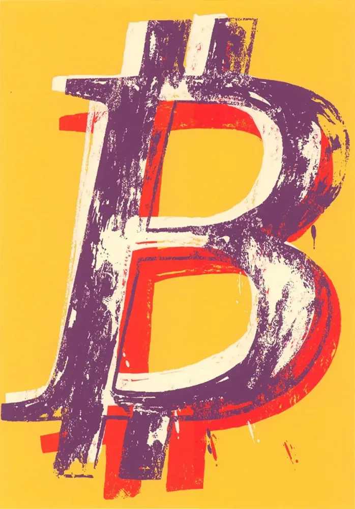 Mr. Brainwash, ‘Bitcoin (Yellow)’, 2022, Print, Silkscreen on Paper, null, Numbered