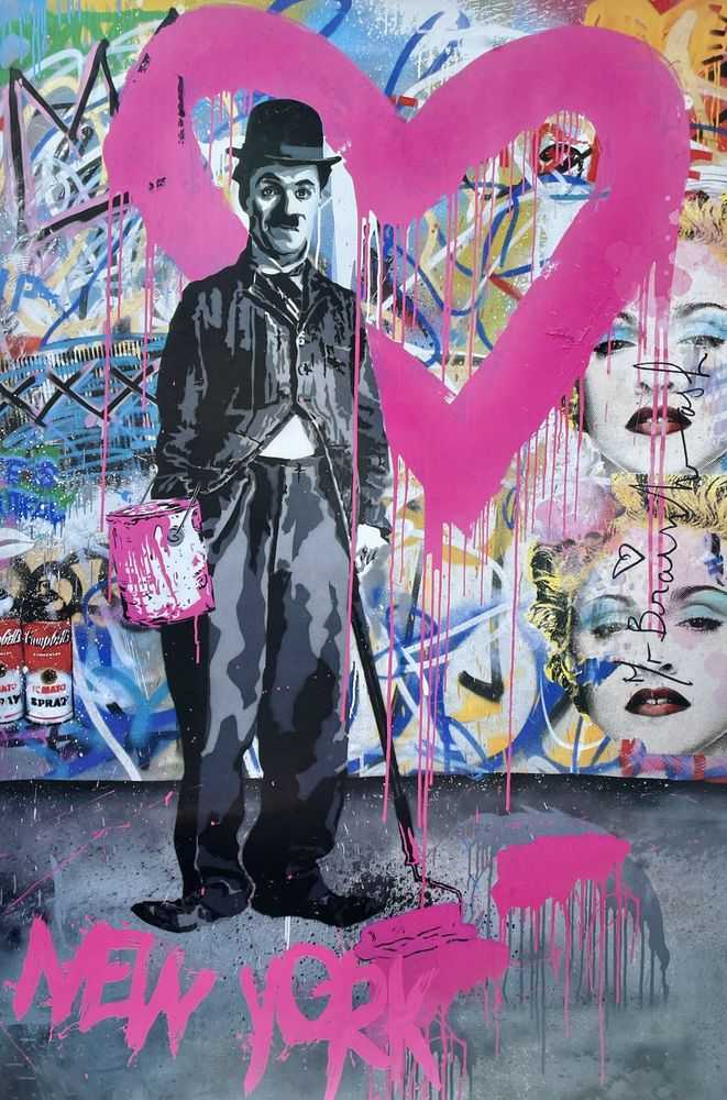 Mr. Brainwash, ‘Charlie Chaplin New York’, 2010, Print, Original offset lithograph print on smooth poster art paper, null, 
