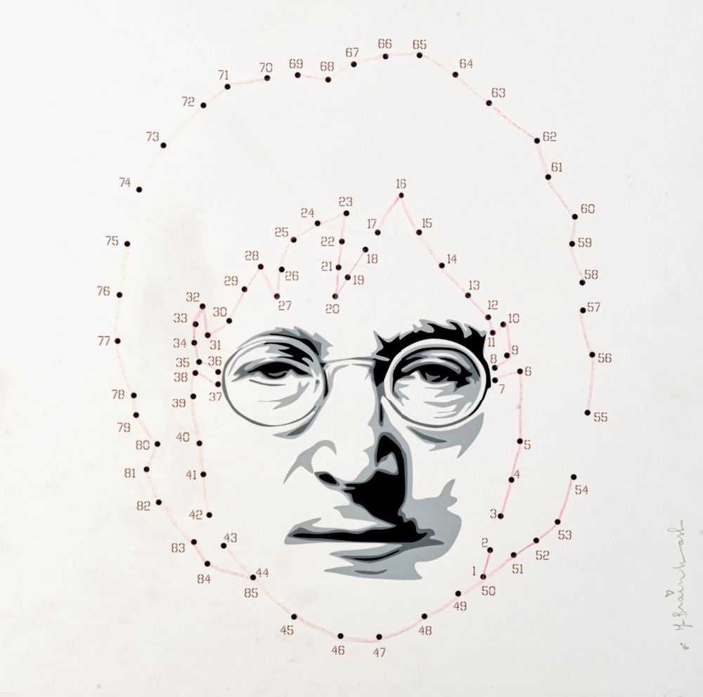 Mr. Brainwash, ‘Connecting Lennon (Pink)’, 2011, Print, Screenprint on deckled edge archival art paper, Self-released, Numbered