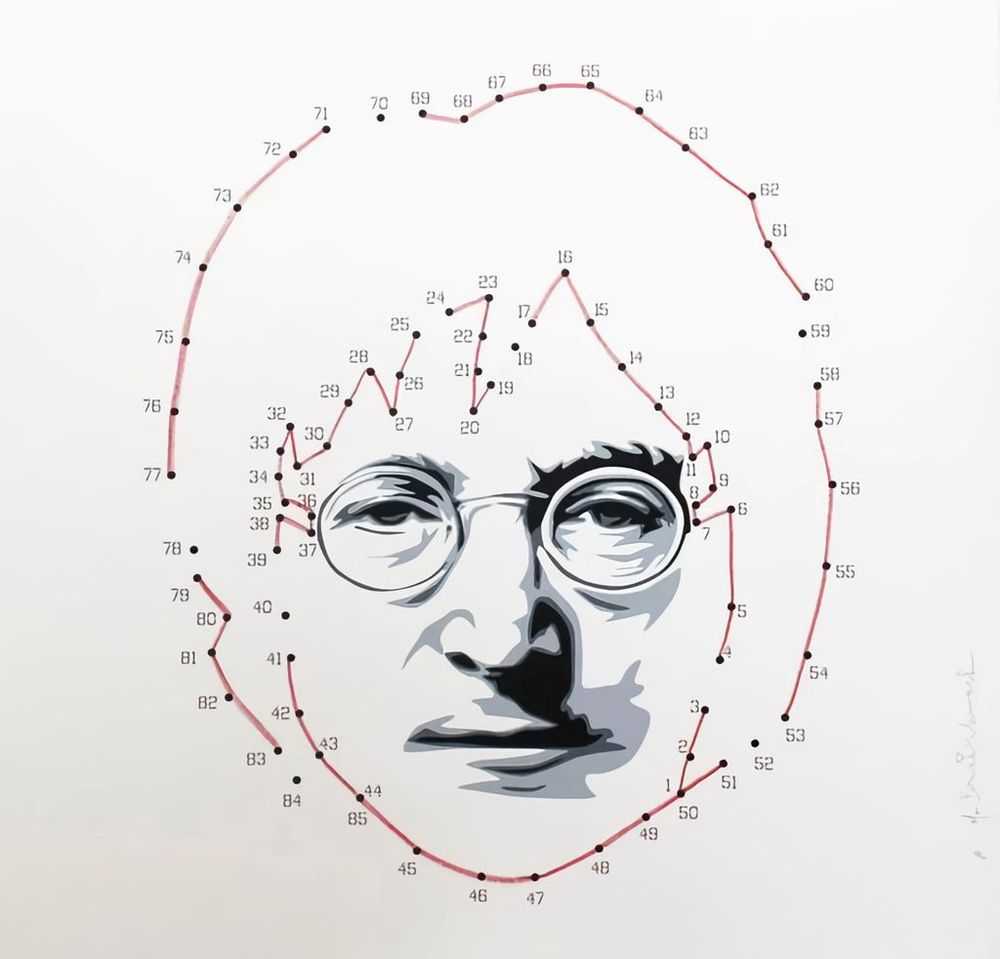 Mr. Brainwash, ‘Connecting Lennon (Red)’, 2011, Print, Screenprint on deckled edge archival art paper, Self-released, Numbered