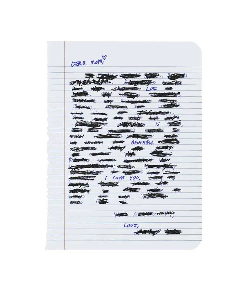 Mr. Brainwash, ‘Dear Mom College Ruled’, 06-05-2021, Print, 5 Color Silkscreen on Archival Paper, Self-released, Numbered