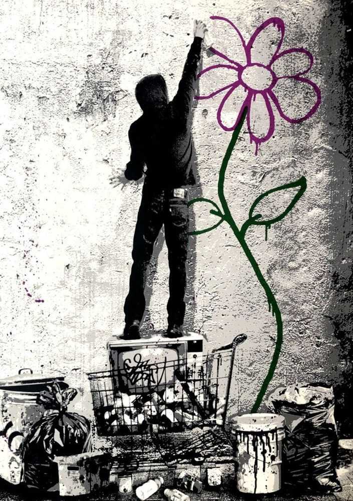 Mr. Brainwash, ‘Eternity’, 2013, Print, Five-colour screenprint on hand torn archival art paper and hand-finished with paint, Self-released, Numbered