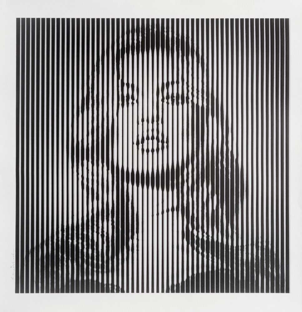 Mr. Brainwash, ‘Fame Moss (Black On Grey)’, 2015, Print, Two-colour screen print on hand torn archival art paper, Self-released, Numbered