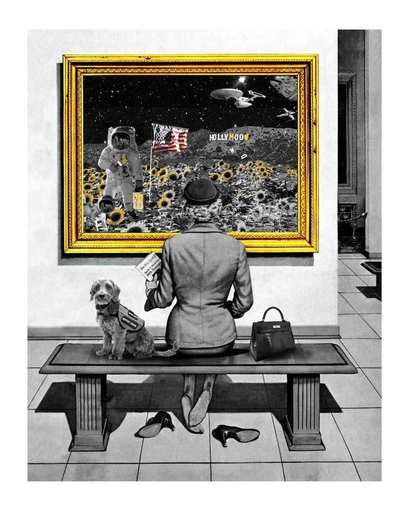 Mr. Brainwash, ‘Hollymoon’, 19-07-2019, Print, Eight-colour screen print on hand-torn archival art paper, Self-released, Numbered