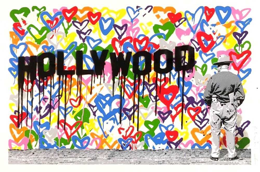 Mr. Brainwash, ‘Hollywood’, 12-05-2016, Print, Screenprint on hand torn archival art paper, Self-released, Numbered