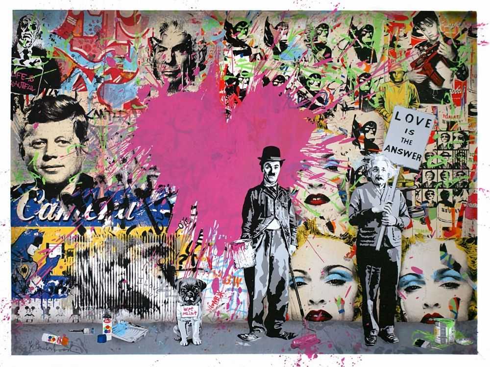 Mr. Brainwash, ‘Juxtapose’, 2011, Print, Seventeen colour screen print on hand-torn archival art paper and hand-finished with paint, Self-released, Numbered, Handfinished