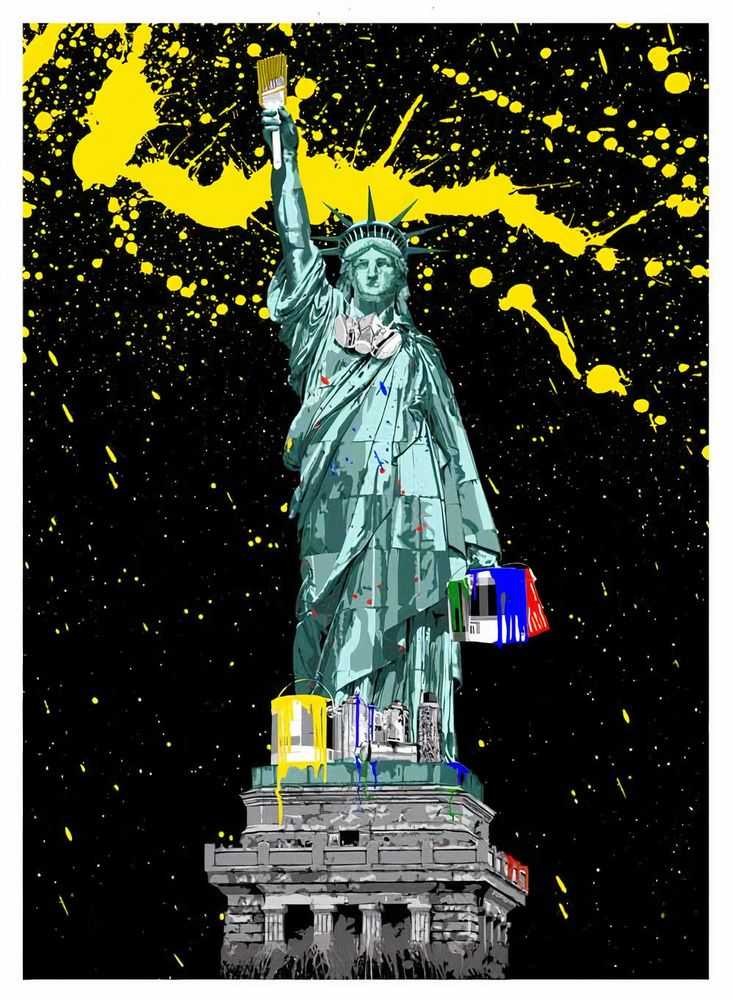 Mr. Brainwash, ‘Liberty’, 2010, Print, Twelve colour screen print and paint on archival art paper, Self-released, Numbered, Handfinished