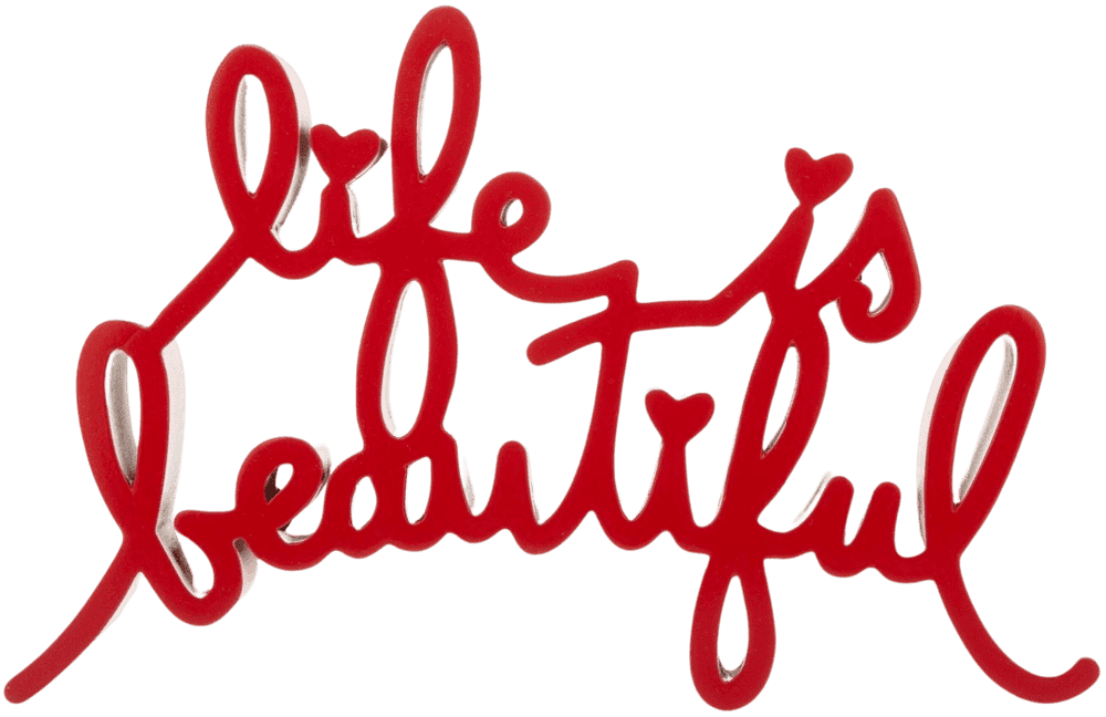 Mr. Brainwash, ‘Life Is Beautiful (Red Sculpture)’, 2015, Sculpture, Cast resin, Self-released, Numbered, Dated