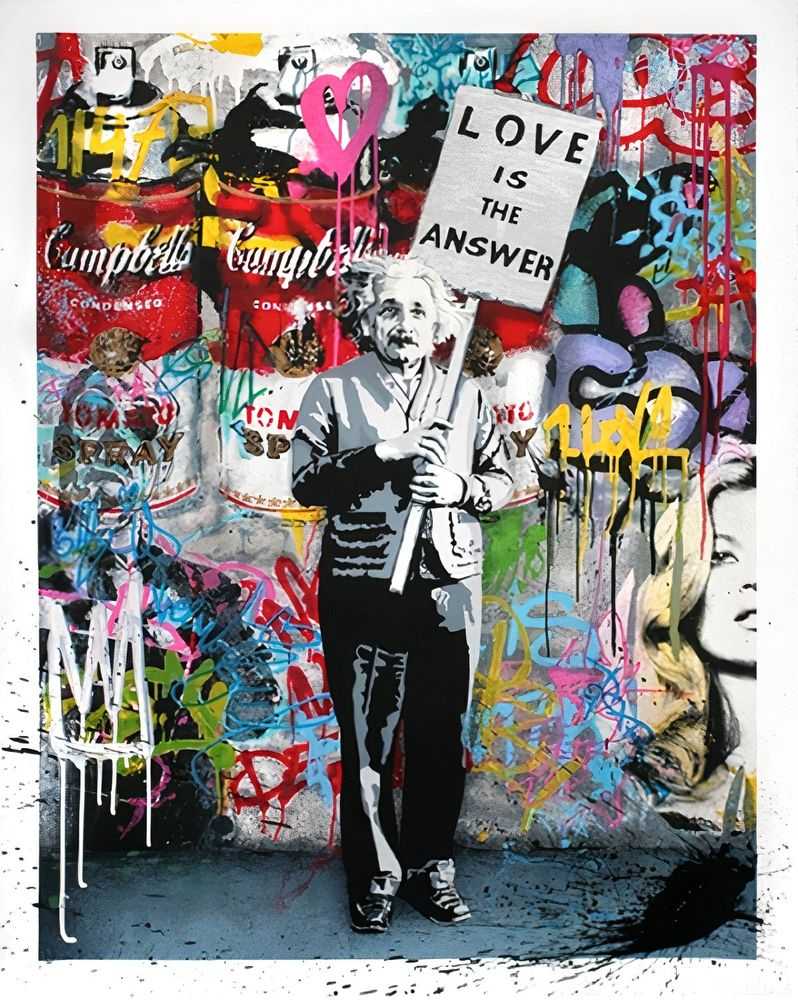 Mr. Brainwash, ‘Love Is The Answer’, 2012, Print, Eighteen-colour screen print on hand torn archival art paper and hand finished with spray paint, Self-released, Numbered, Handfinished