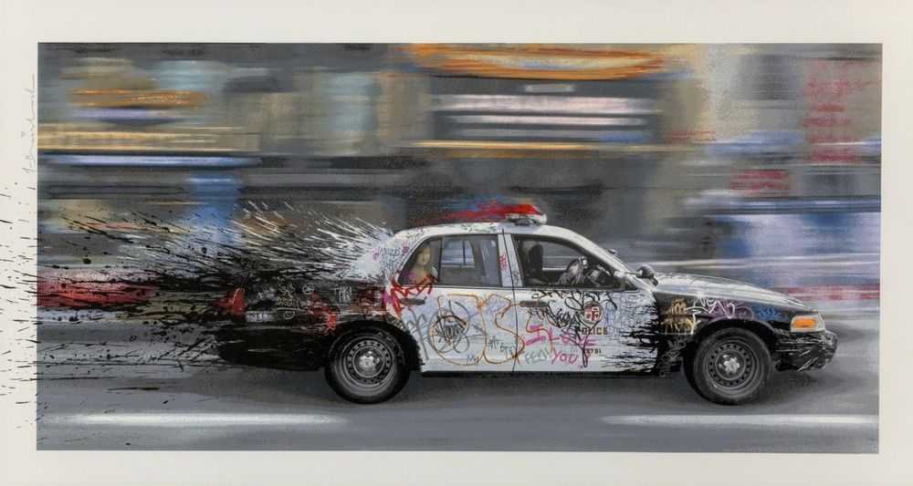 Mr. Brainwash, ‘Metro Polisa’, 2015, Print, Seventeen-colour screen print on hand torn archival art paper, Self-released, Numbered