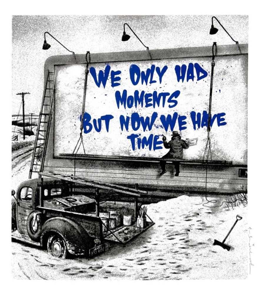 Mr. Brainwash, ‘Now Is The Time (Blue)’, 13-05-2020, Print, Screenprint on paper, Self-released, Numbered