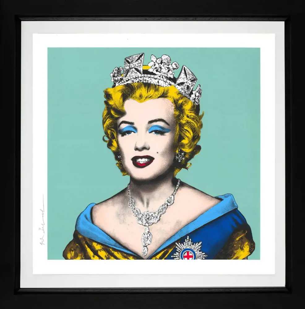 Mr. Brainwash, ‘Queen Marilyn - Blue’, 2022, Print, Silkscreen, null, Numbered, Framed