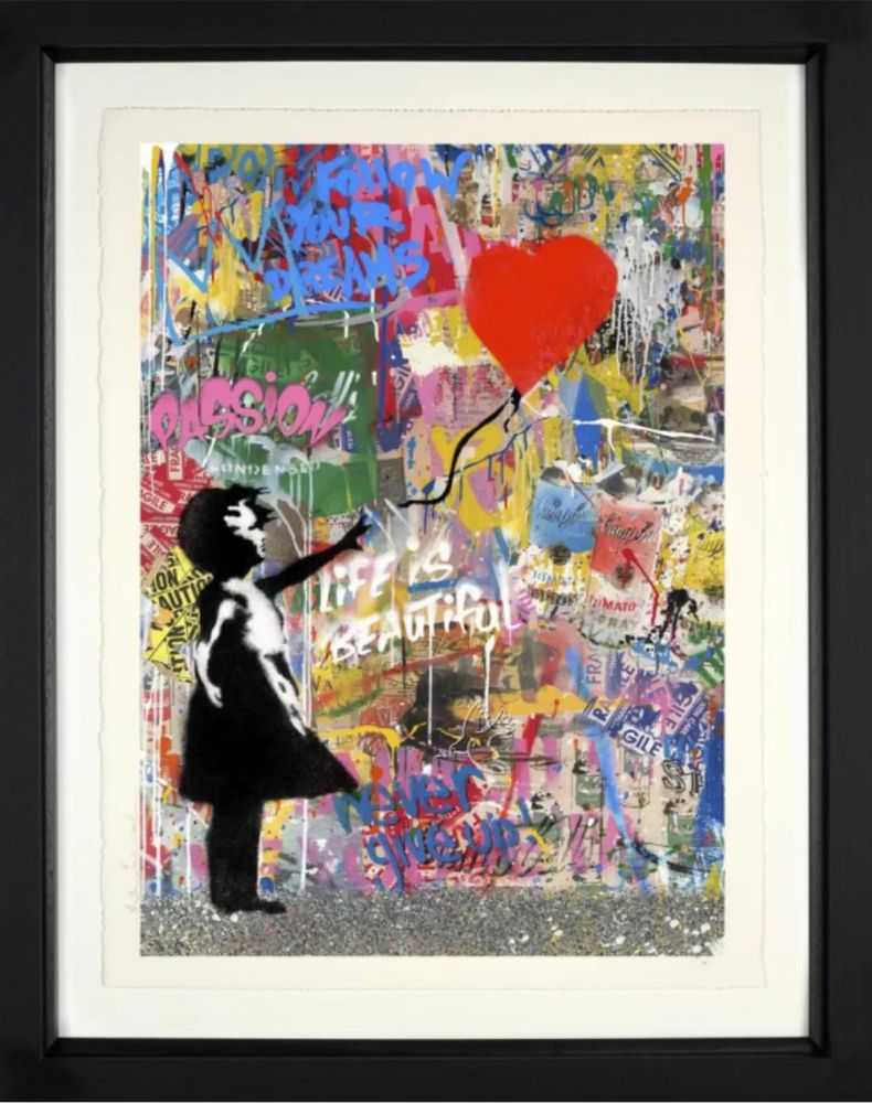 Mr. Brainwash, ‘Reach for Love’, 2022, Print, Silkscreen, null, Numbered, Framed