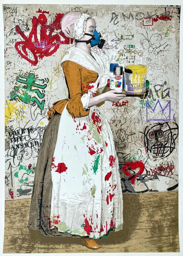 Mr. Brainwash, ‘The Chocolate Vandal’, 2009, Print, Screenprint on textured archival art paper, Self-released, Numbered