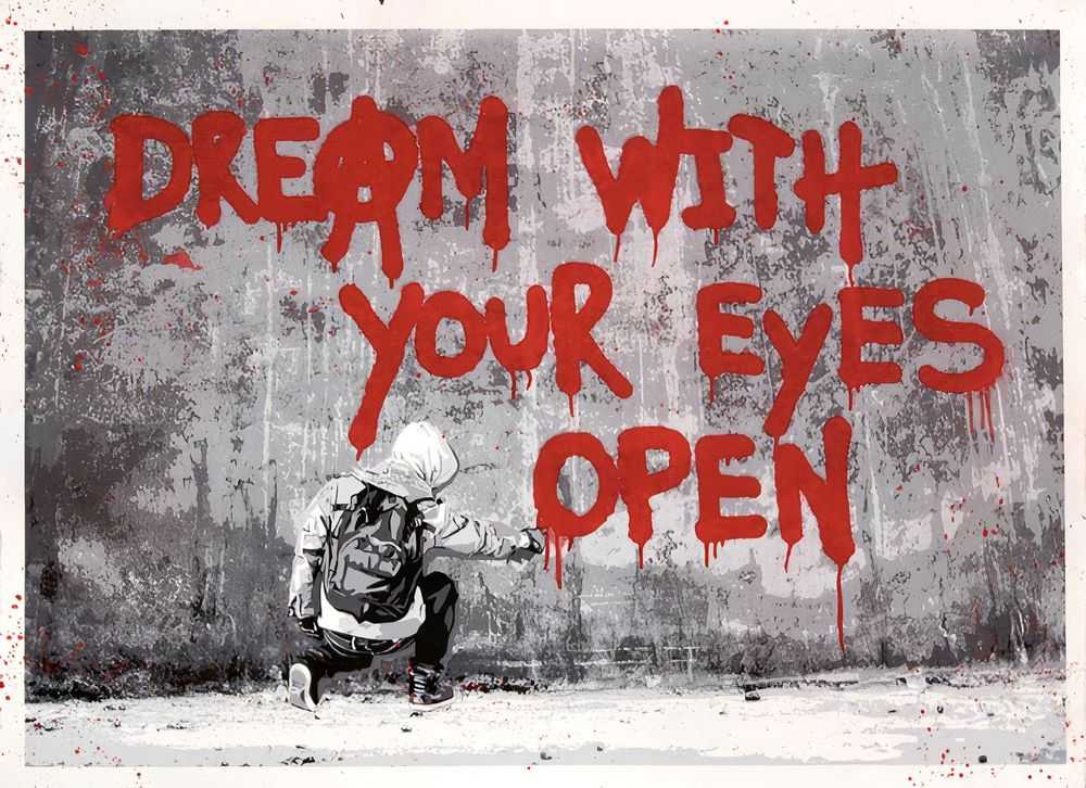 Mr. Brainwash, ‘Wake Up (Dream With Your Eyes Open)’, 2013, Print, 5 Colour Screenprint, Self released, Numbered