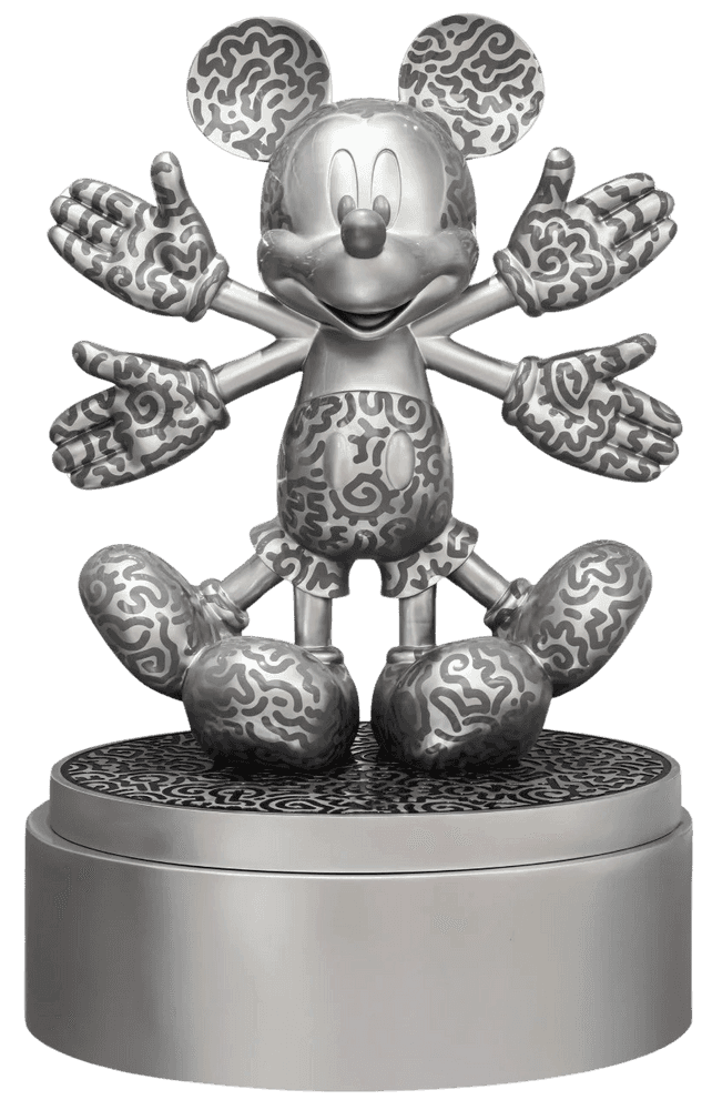 Mr. Doodle, ‘120cm SA Mickey x Mr Doodle Grey Sculpture’, 2023, Sculpture, Fiber-Reinforced Plastic, Artelli, Numbered