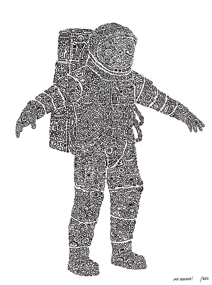 Mr. Doodle, ‘Astrodoodle’, 2017, Print, Digital print, Self released, Numbered