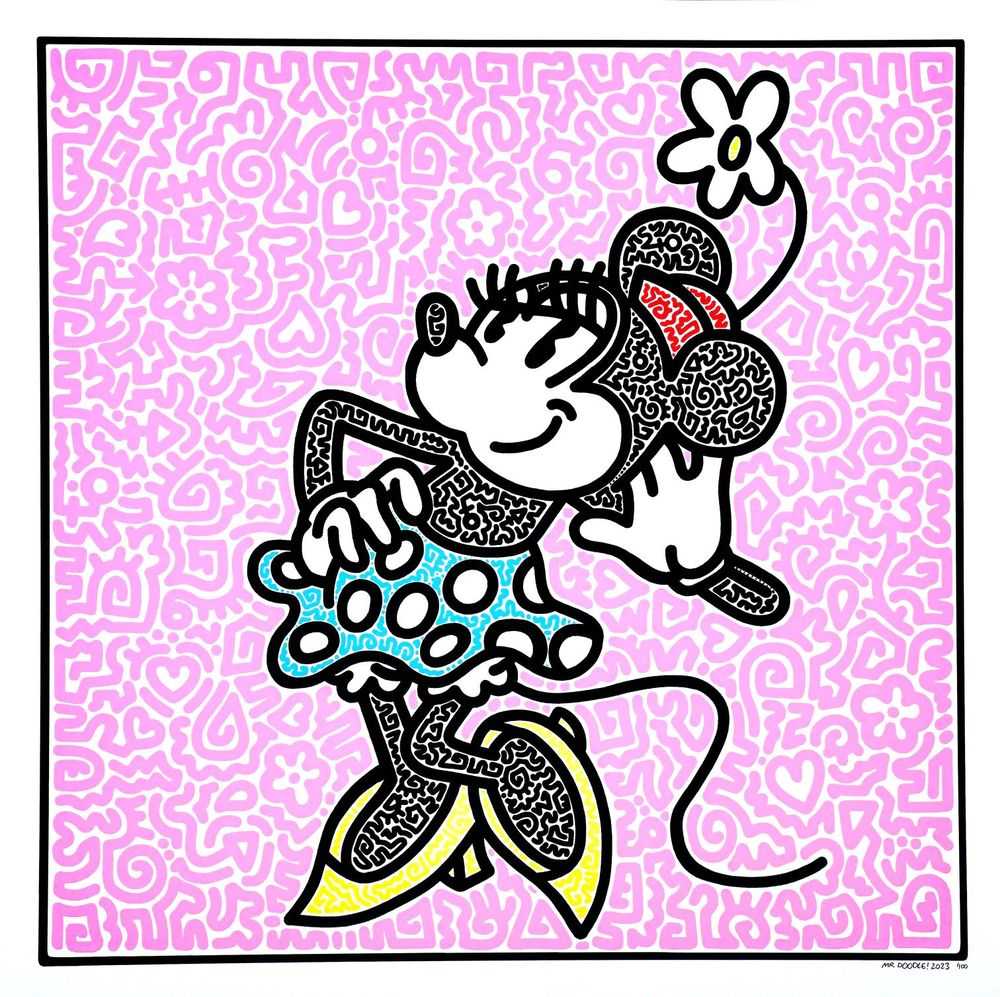 Mr. Doodle, ‘Disney Doodles - Minnie Mouse’, 2023, Print, Paper Print , Artelli, Numbered