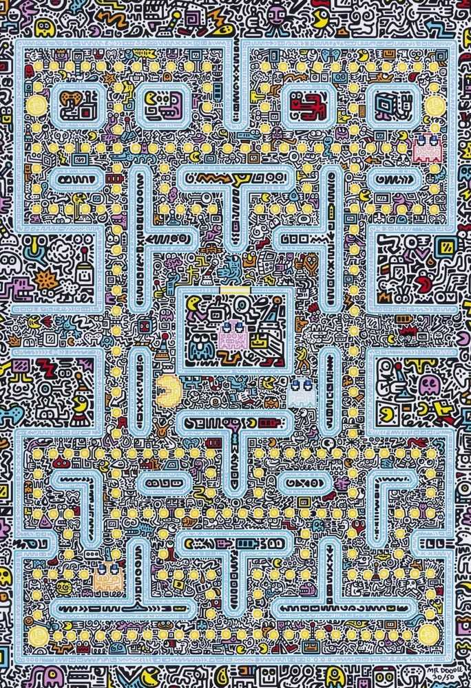Mr. Doodle, ‘Pac Doodle’, 2017, Print, Digital print, Self released, Numbered