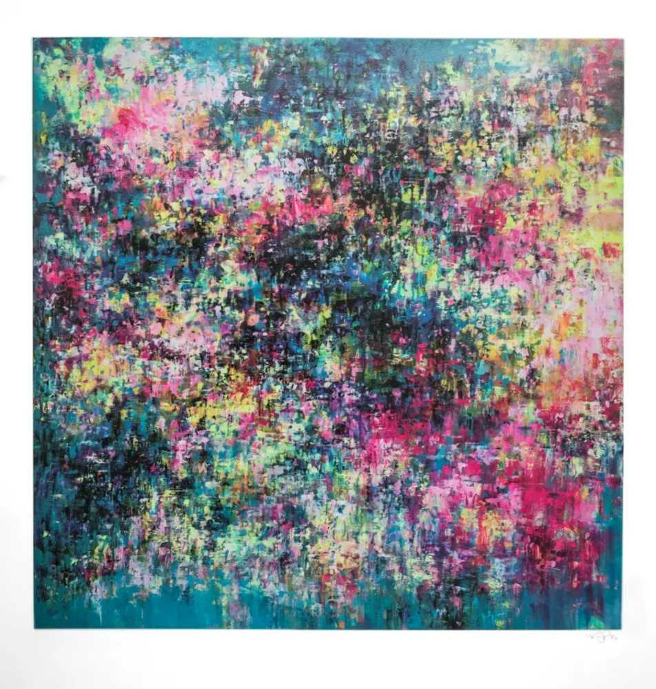 Mr. Jago (Duncan Jago), ‘Cenote’, 11-10-2017, Print, 28 layer, hand pulled screenprint, Goldmark Atelier, Numbered