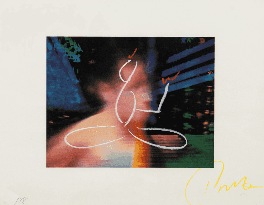 Nam June Paik, ‘Hand Buddha (88 Seoul Olympic Memorial)’, 1988, Print, Lithograph on Oil Pastel, null, 