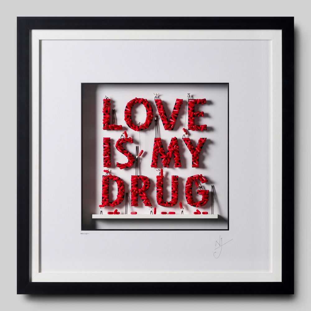 Nic Joly, ‘Addicted’, 2023, Sculpture, 3D Wall Sculpture, Castle Fine Art, Numbered