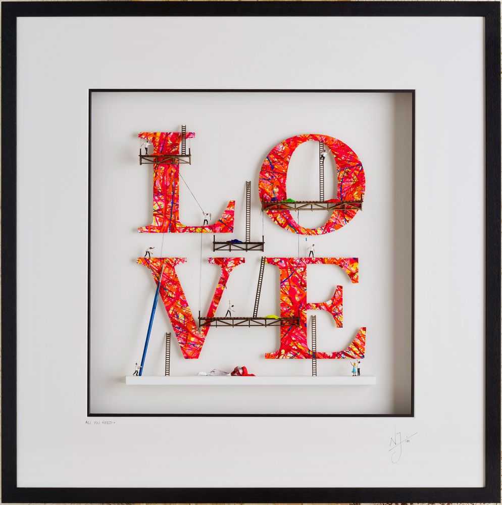 Nic Joly, ‘All You Need’, 2021, Sculpture, 3D Wall Sculpture, Castle Fine Art, Numbered
