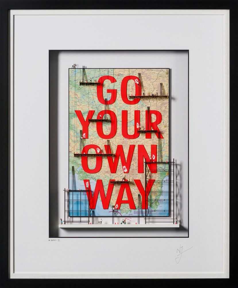 Nic Joly, ‘Be Brave III’, 2023, Sculpture, 3D Wall sculpture, Castle Fine Art, Numbered