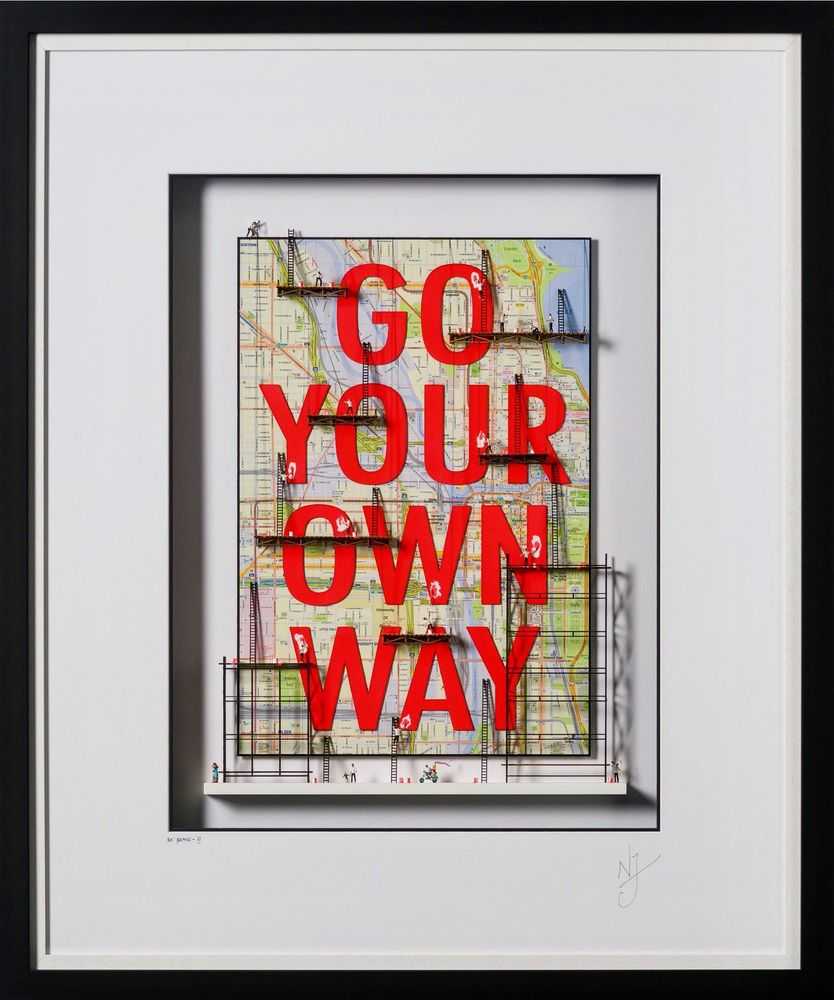 Nic Joly, ‘Be Brave IV’, 2023, Sculpture, 3D Wall sculpture, Castle Fine Art, Numbered