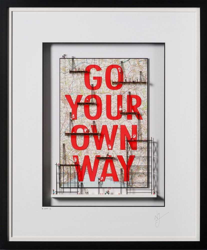 Nic Joly, ‘Be Brave IX’, 2023, Sculpture, 3D Wall sculpture, Castle Fine Art, Numbered