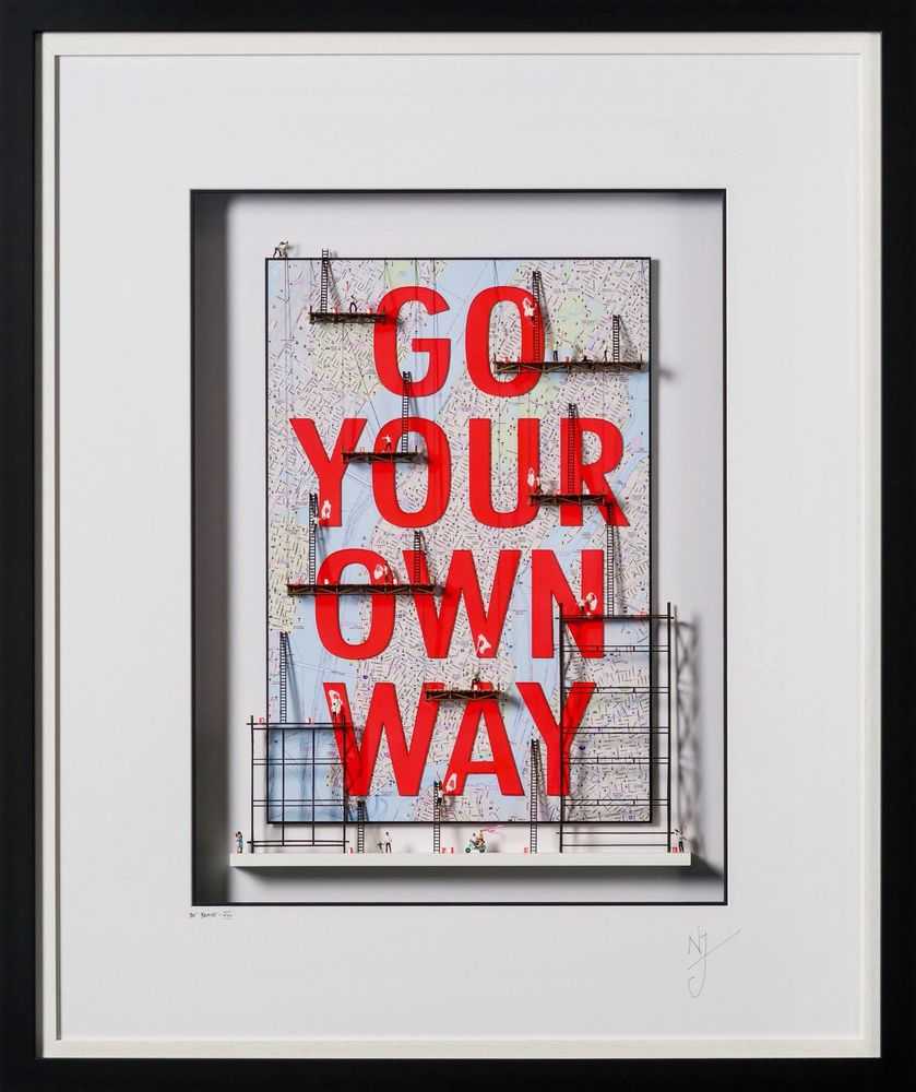 Nic Joly, ‘Be Brave VIII’, 2023, Sculpture, 3D Wall sculpture, Castle Fine Art, Numbered