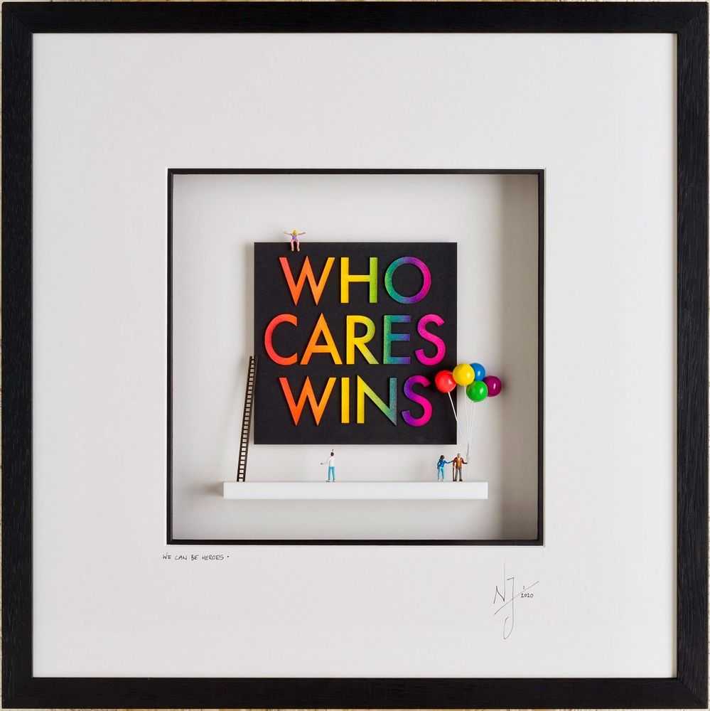 Nic Joly, ‘We Can Be Heroes’, 2022, Sculpture, 3D Wall Sculpture, Castle Fine Art, Numbered