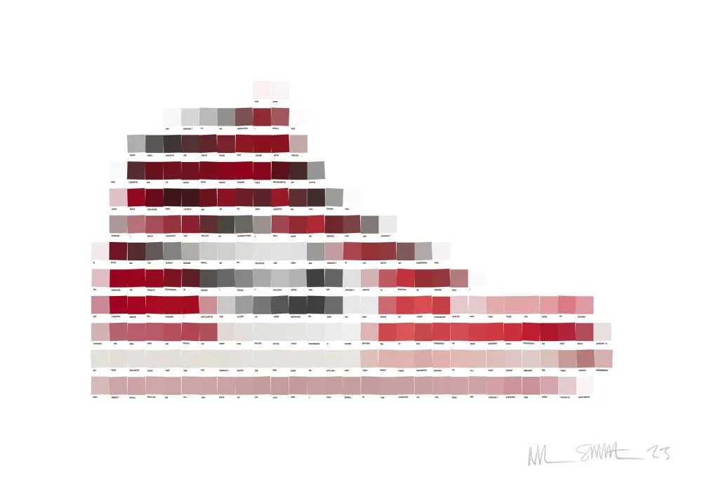 Nick Smith, ‘1985 Nike Air Jordan 1 (Polytheism)’, 16-05-2023, Print, Pigment print, Rhodes Editions, Numbered