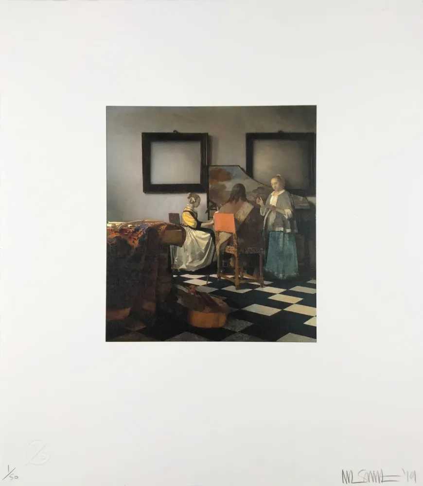 Nick Smith, ‘Vermeer The Concert’, 03-05-2019, Print, 17-colour screenprint on 400gsm Somerset paper, Rhodes Contemporary Art, Numbered, Dated