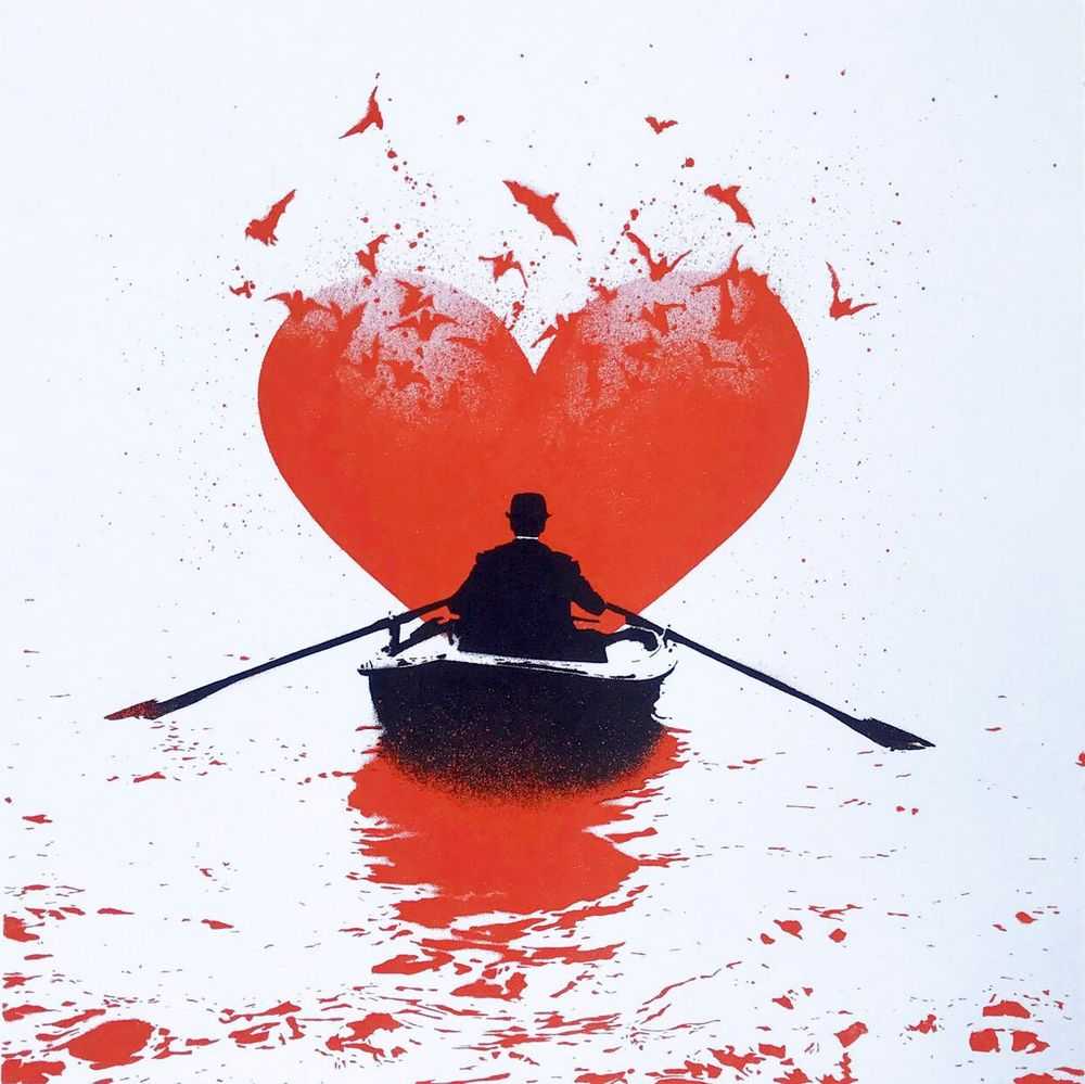Nick Walker, ‘Love Bats (Red)’, 2021, Print, Screenprint, 2B Art & Toys Gallery, Numbered
