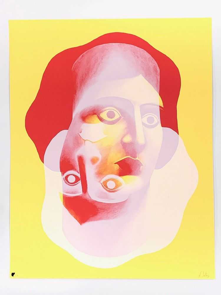 Nicolas Party, ‘Portraits (Yellow)’, 2017, Print, Screenprint on coventry rag paper, Karma, Numbered