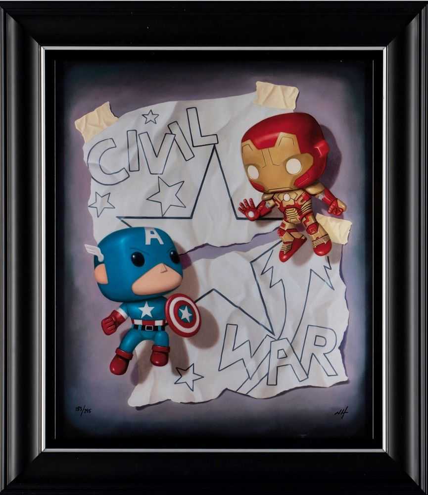 Nigel Humphries, ‘Civil War’, 2024, Print, Canvas on board, Castle Fine Art, Numbered