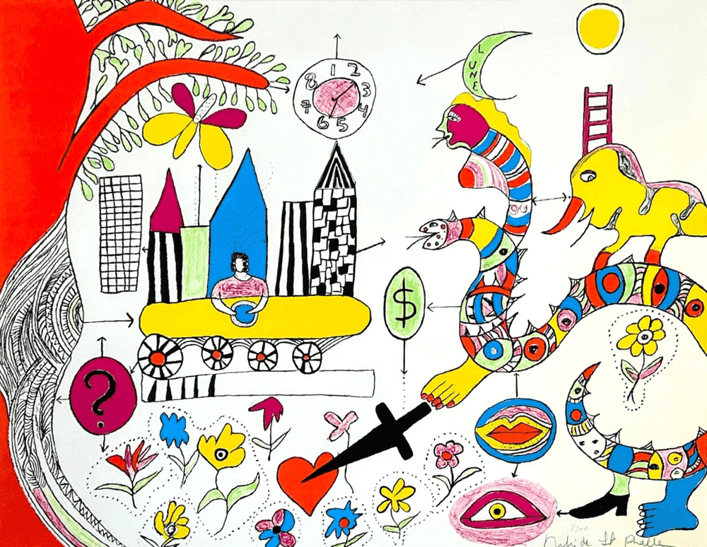 Niki de Saint Phalle, ‘A Young Girl's Dream’, 1972, Print, Lithograph on paper, Galerie Putman, Numbered