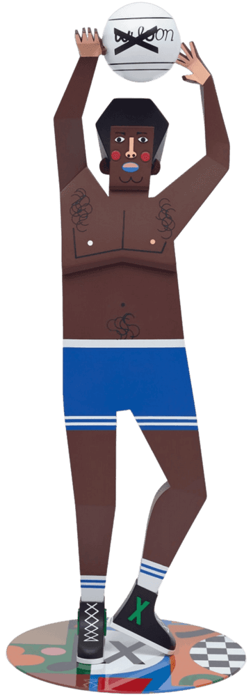 Nina Chanel Abney, ‘Boobie’, 2019, Sculpture, Alloy and mixed media and print on wooden box, AllRightsReserved Ltd, Numbered