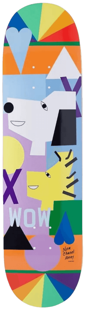 Nina Chanel Abney, ‘HUF X Peanuts Skateboard’, 2020, Collectible, 7 ply Grade A Canadian Maple wood skateboard, HUF, Numbered