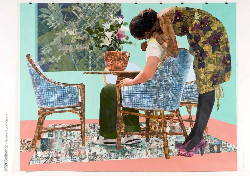 Njideka Akunyili Crosby, ‘Blend In - Stand Out’, 2020, Print, Offset Lithograph, null, 