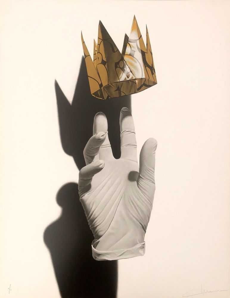 Nuno Viegas, ‘Glove X Golden Crown (White)’, 05-06-2020, Print, Screenprint, Graffiti Prints, Numbered
