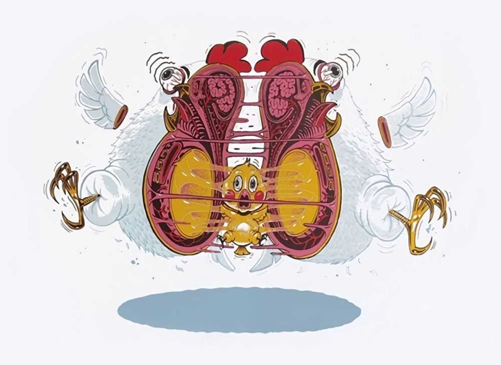 Nychos, ‘Chicken Dance’, 2014, Print, Screen Print, Urban Spree, Numbered