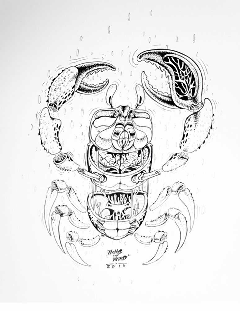 Nychos, ‘Crab Dance’, 2014, Print, Screen Print, Mighty Jaxx, 