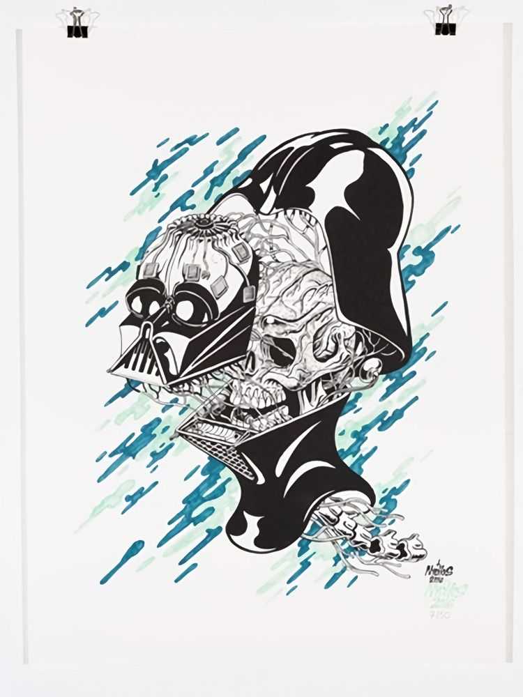 Nychos, ‘Darth Vader’, 2017, Print, Screen Print, Rabbiteye Movement, Handfinished