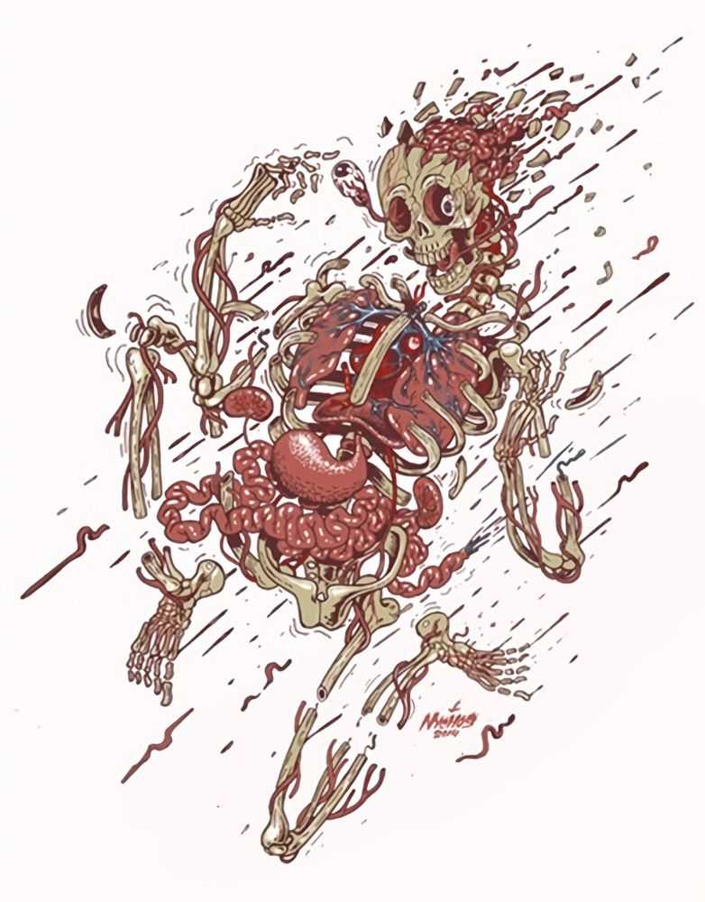 Nychos, ‘Human Explosion’, 2014, Print, Screen Print, Edition Fifty, Numbered