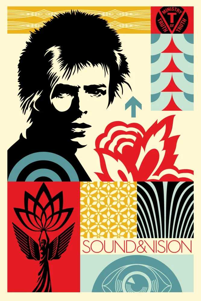Shepard Fairey (Obey), ‘Modular Sound & Vision’, 2026, Print, Screen print on 80# cream Speckletone paper, Subliminal Projects, Numbered