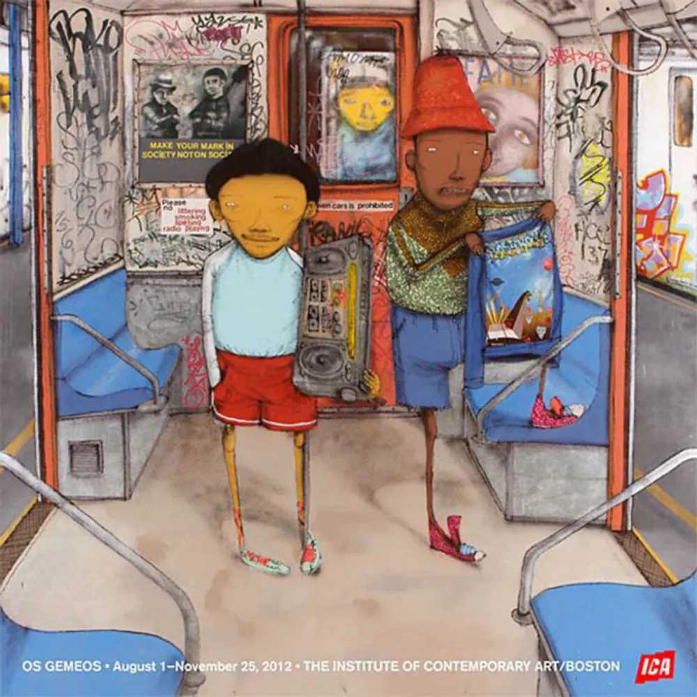 OSGEMEOS, ‘ICA Boston Exhibition Poster’, 02-08-2012, Print, Offset Lithograph, ICA Boston, 